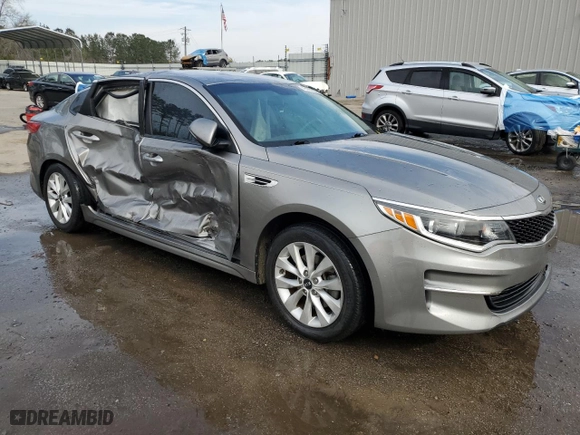 2017 Kia Optima LX with VIN 5XXGT4L37HG124974, listed as a Copart auction lot 48479025 with 129,767 mi miles and Salvage Title. Bid and sale history available at carsss.com. Image 4.