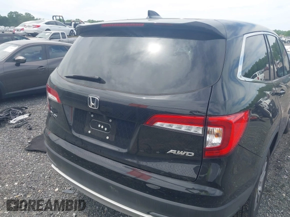 2021 Honda Pilot EX-L with VIN 5FNYF6H53MB097089, listed as a IAAI auction lot 42309359 with 58,371 mi miles and . Bid and sale history available at DreamBid. Image 17.