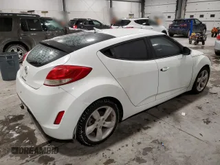 2013 Hyundai Veloster w/Black Int with VIN KMHTC6AD0DU109674, listed as a Copart auction lot 46093195 with 150,151 mi miles and Clean Title. Bid and sale history available at carsss.com. Image 3.