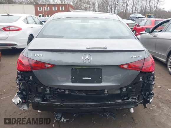 2025 Mercedes-Benz C 300 with VIN W1KAF4HB8SR243351, listed as a IAAI auction lot 41689281 with 991 mi miles and . Bid and sale history available at DreamBid. Image 16.