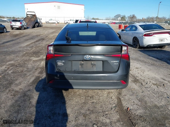2019 Toyota Prius L Eco with VIN JTDKARFU9K3091887, listed as a IAAI auction lot 41282017 with 240,000 mi miles. Bid and sale history available at carsss.com. Image 16.