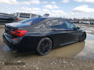 2017 BMW 7 Series 750i with VIN WBA7F0C30HGM21882, listed as a Copart auction lot 46093973 with 53,535 mi miles. Bid and sale history available at carsss.com. Image 3.