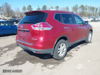 2015 Nissan Rogue SV with VIN 5N1AT2MK0FC796528, listed as a IAAI auction lot 41574376 with 143,783 mi miles. Bid and sale history available at carsss.com. Image 4.