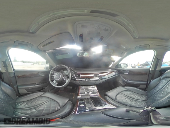 2015 Audi A8 4.0T with VIN WAUJ2AFD5FN013267, listed as a Copart auction lot 39065654 with 64,541 mi miles and . Bid and sale history available at DreamBid. Image 12.