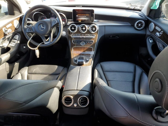 2015 Mercedes-Benz C 300 with VIN 55SWF4JBXFU079976, listed as a Copart auction lot 50727145 with 67,285 mi miles and Salvage Title. Bid and sale history available at carsss.com. Image 8.