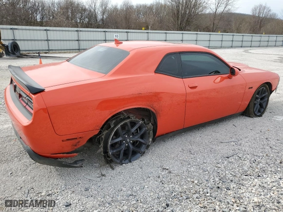 2023 Dodge Challenger R/T with VIN 2C3CDZBTXPH689231, listed as a Copart auction lot 48801405 with 9,386 mi miles and Salvage Title. Bid and sale history available at carsss.com. Image 3.