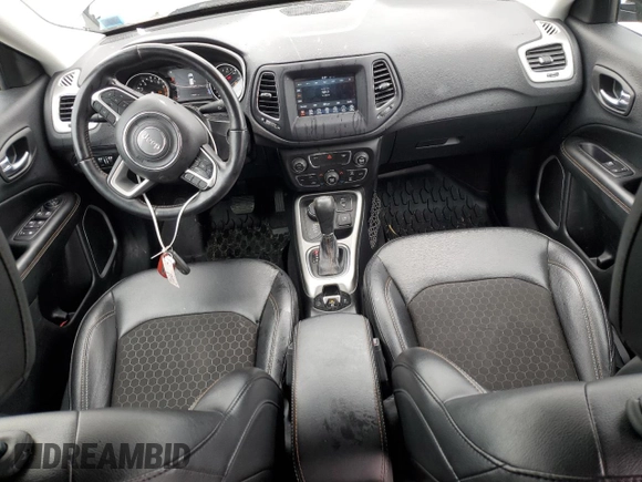 2021 Jeep Compass Latitude with VIN 3C4NJDBB4MT507484, listed as a Copart auction lot 47925165 with 17,644 mi miles and Non repairable. Bid and sale history available at DreamBid. Image 8.