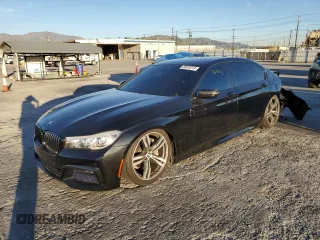 2017 BMW 7 Series 740i with VIN WBA7E2C38HG741255, listed as a Copart auction lot 39926213 with 76,321 mi miles. Bid and sale history available at carsss.com. Image 1.