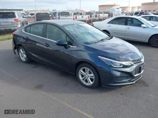 2017 Chevrolet Cruze LT with VIN 1G1BE5SM9H7202080, listed as a IAAI auction lot 41396424 with 55,950 mi miles. Bid and sale history available at carsss.com. Image 1.
