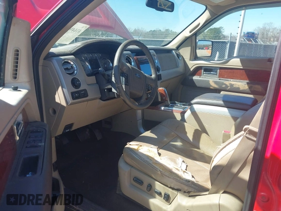 2009 Ford F-150 XL with VIN 1FTPW12V89FA93890, listed as a IAAI auction lot 41649009 with 185,088 mi miles. Bid and sale history available at carsss.com. Image 5.