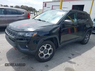 2022 Jeep Compass Trailhawk with VIN 3C4NJDDB8NT107992, listed as a IAAI auction lot 42116531 with 48,787 mi miles and . Bid and sale history available at DreamBid. Image 17.