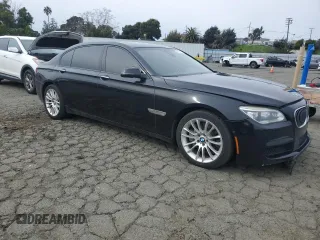 2015 BMW 7 Series 750Li with VIN WBAYE8C54FD782389, listed as a Copart auction lot 45150445 with 122,788 mi miles and Clean Title. Bid and sale history available at carsss.com. Image 4.