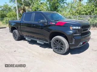 2021 Chevrolet Silverado 1500 LT Trail Boss with VIN 1GCPYFED2MZ422861, listed as a IAAI auction lot 41784383 with 53,167 mi miles and . Bid and sale history available at DreamBid. Image 1.