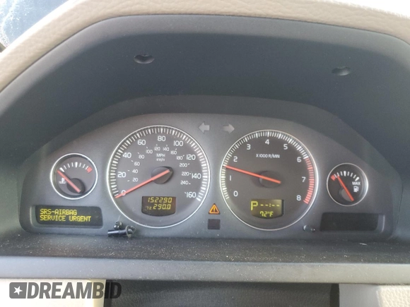 2006 Volvo XC90 2.5L Turbo with VIN YV4CY592761305065, listed as a Copart auction lot 70302774 with 152,290 mi miles and Salvage Title. Bid and sale history available at carsss.com. Image 9.