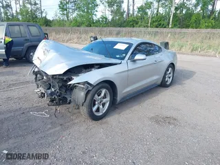 2017 Ford Mustang V6 with VIN 1FA6P8AM8H5254033, listed as a IAAI auction lot 41954077 with 1 mi miles. Bid and sale history available at carsss.com. Image 2.