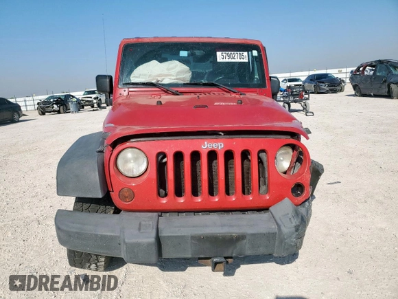 2009 Jeep Wrangler X with VIN 1J4FA24189L776078, listed as a Copart auction lot 57902705 with 104,994 mi miles and Salvage title. Bid and sale history available at DreamBid. Image 5.