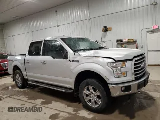 2017 Ford F-150 XL with VIN 1FTEW1EF3HKC28887, listed as a Copart auction lot 47955715 with 199,054 mi miles and Salvage Title. Bid and sale history available at carsss.com. Image 4.