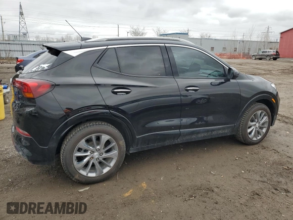 2023 Buick Encore GX Essence with VIN KL4MMGSLXPB017452, listed as a Copart auction lot 49687135 with 43,478 mi miles and Clean title. Bid and sale history available at DreamBid. Image 3.