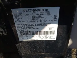 2007 Ford F-150 XLT с VIN 1FTPW14V87FB67206, выставлен на аукционе IAAI как лот 41411186 с пробегом 103 253 миль миль и . История ставок и продаж доступна на DreamBid. Изображение 9.