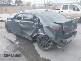2009 Lexus IS 250 with VIN JTHBK262695087036, listed as a IAAI auction lot 41944640 with 221,438 mi miles and . Bid and sale history available at DreamBid. Image 3.