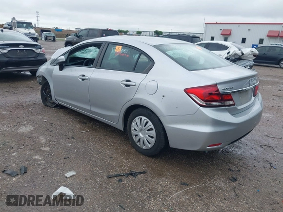 2015 Honda Civic LX with VIN 19XFB2F58FE259113, listed as a IAAI auction lot 42160013 with Not provided miles and . Bid and sale history available at DreamBid. Image 3.