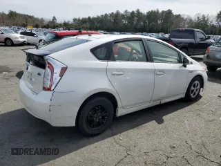 2013 Toyota Prius One with VIN JTDKN3DU1D5550647, listed as a Copart auction lot 49250345 with 129,714 mi miles and Salvage Title. Bid and sale history available at carsss.com. Image 3.