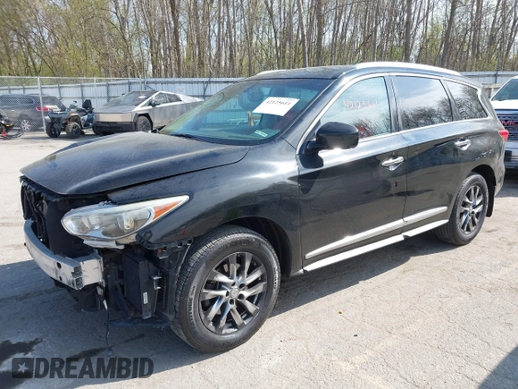 2013 Infiniti JX35 z VIN 5N1AL0MM6DC311294, wystawiony jako IAAI lot #42125611 z przebiegiem 147 216 mil mil oraz . Historia ofert i sprzedaży dostępna na DreamBid. Obrazek 17.