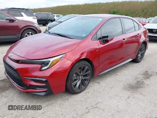 2024 Toyota Corolla Hybrid LE with VIN JTDBCMFE0RJ020198, listed as a IAAI auction lot 40510015 with 35,230 mi miles. Bid and sale history available at carsss.com. Image 2.