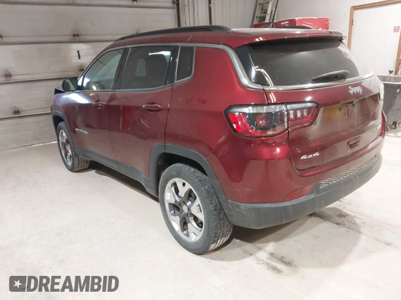 2022 Jeep Compass Latitude with VIN 3C4NJDBBXNT110637, listed as a IAAI auction lot 41967575 with 36,933 mi miles and . Bid and sale history available at DreamBid. Image 3.