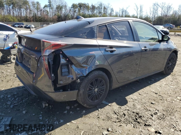 2016 Toyota Prius Four with VIN JTDKARFU6G3016703, listed as a Copart auction lot 49902125 with 74,024 mi miles and Salvage Title. Bid and sale history available at DreamBid. Image 3.