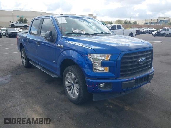 2017 Ford F-150 XL with VIN 1FTEW1EP0HKE52305, listed as a IAAI auction lot 41909730 with 107,277 mi miles. Bid and sale history available at carsss.com. Image 14.