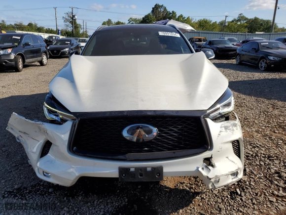 2022 Infiniti QX50 LUXE with VIN 3PCAJ5BB3NF107145, listed as a Copart auction lot 70091034 with 35,513 mi miles and Salvage Title. Bid and sale history available at carsss.com. Image 5.