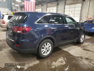 2019 Kia Sorento LX with VIN 5XYPGDA59KG549284, listed as a Copart auction lot 86268094 with 79,497 mi miles and Salvage Title. Bid and sale history available at DreamBid. Image 3.