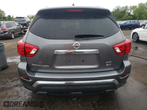 2017 Nissan Pathfinder SV with VIN 5N1DR2MM0HC695022, listed as a Copart auction lot 57045895 with 114,739 mi miles and Salvage title. Bid and sale history available at DreamBid. Image 6.