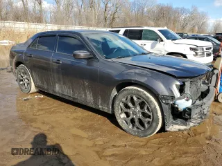 2017 Chrysler 300 S with VIN 2C3CCAGGXHH612876, listed as a Copart auction lot 46687585 with 163,688 mi miles and Clean Title. Bid and sale history available at carsss.com. Image 4.