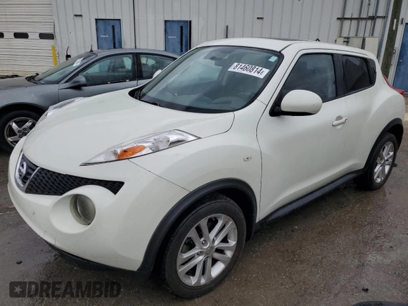 2011 Nissan Juke SV with VIN JN8AF5MRXBT016219, listed as a Copart auction lot 81460814 with 150,978 mi miles and Salvage Title. Bid and sale history available at carsss.com. Image 1.