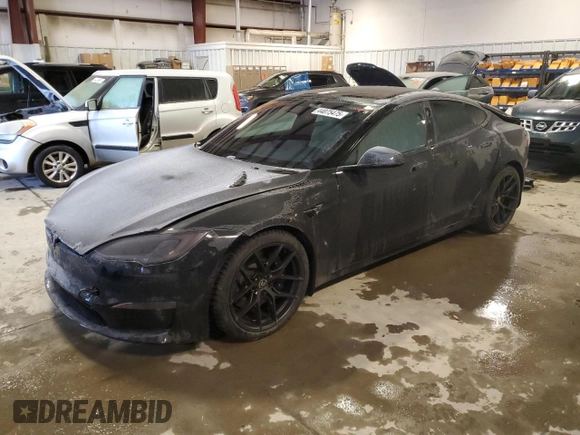2021 Tesla Model S Long Range z VIN 5YJSA1E59MF434070, wystawiony jako Copart lot #44075475 z przebiegiem 67 767 mil mil oraz Szkoda całkowita • Salvage title. Historia ofert i sprzedaży dostępna na DreamBid. Obrazek 1.