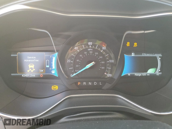 2018 Ford Fusion Hybrid Titanium with VIN 3FA6P0RUXJR210415, listed as a Copart auction lot 41466883 with 43,451 mi miles. Bid and sale history available at carsss.com. Image 9.