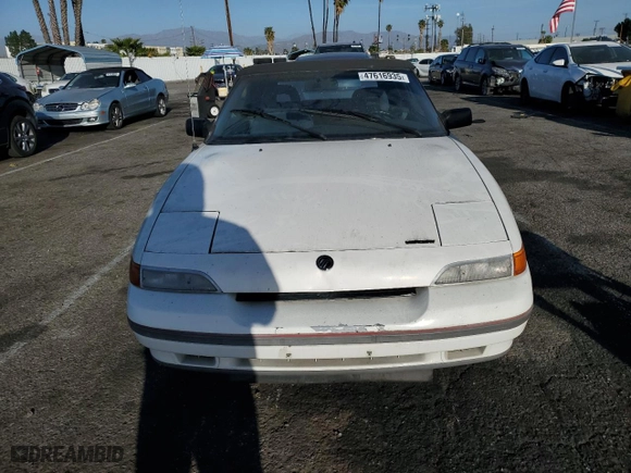 1991 Mercury Capri with VIN 6MPCT01Z7M8605232, listed as a Copart auction lot 47616935 with 88,915 mi miles and Salvage Title. Bid and sale history available at carsss.com. Image 5.