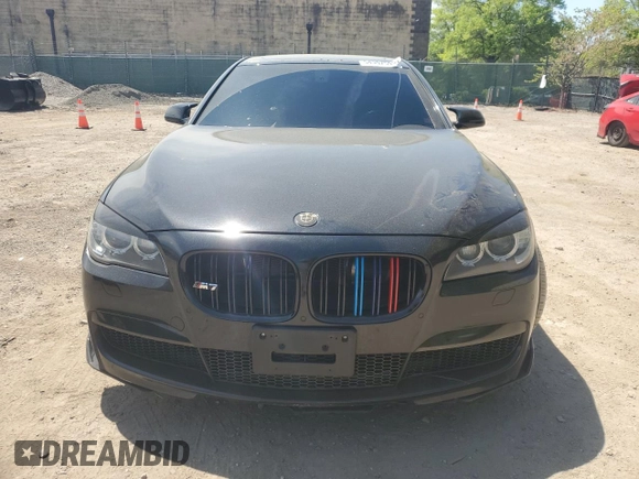 2014 BMW 7 Series 750i xDrive with VIN WBAYB6C52ED224536, listed as a Copart auction lot 54397595 with 107,410 mi miles and Salvage title. Bid and sale history available at DreamBid. Image 5.