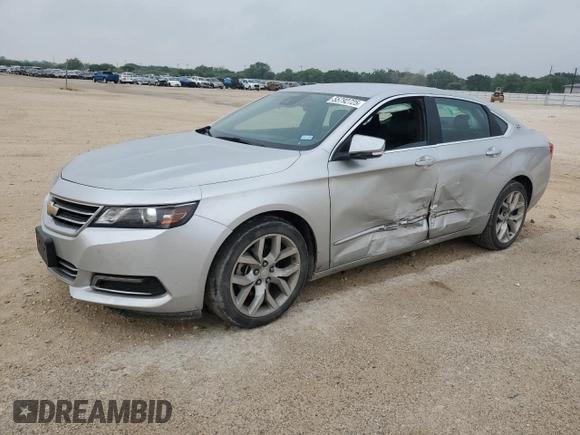 2016 Chevrolet Impala LTZ with VIN 2G1145S35G9182297, listed as a Copart auction lot 55792725 with 104,686 mi miles and Salvage title. Bid and sale history available at DreamBid. Image 1.