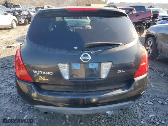 2005 Nissan Murano SL with VIN JN8AZ08W85W427857, listed as a Copart auction lot 83095514 with 199,260 mi miles and Salvage Title. Bid and sale history available at carsss.com. Image 6.