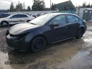 2021 Toyota Corolla LE with VIN 5YFEPMAE4MP203746, listed as a Copart auction lot 45423395 with 87,624 mi miles and Salvage Title. Bid and sale history available at DreamBid. Image 1.