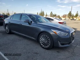 2018 Genesis G90 3.3T Premium with VIN KMHG34JA1JU043501, listed as a Copart auction lot 50262155 with 161,418 mi miles and Clean Title. Bid and sale history available at carsss.com. Image 4.