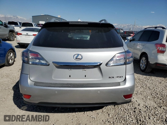2011 Lexus RX 350 with VIN 2T2BK1BA6BC099832, listed as a Copart auction lot 50652355 with 156,213 mi miles and Salvage Title. Bid and sale history available at DreamBid. Image 6.