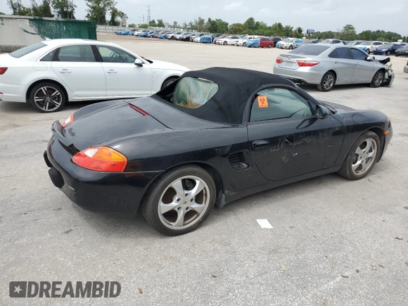 2001 Porsche Boxster with VIN WP0CA29811U626925, listed as a Copart auction lot 59632415 with Not provided miles and Clean title. Bid and sale history available at DreamBid. Image 3.