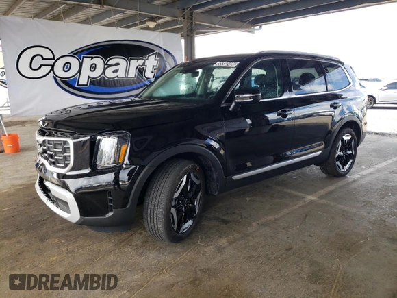 2025 Kia Telluride S with VIN 5XYP64GC6SG585586, listed as a Copart auction lot 56853485 with 12,252 mi miles and Salvage title. Bid and sale history available at DreamBid. Image 1.
