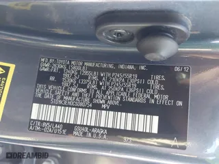 2012 Toyota Highlander Limited with VIN 5TDYK3EH0CS080754, listed as a IAAI auction lot 41657486 with 185,119 mi miles. Bid and sale history available at carsss.com. Image 9.