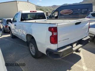 2020 Chevrolet Silverado 1500 Work Truck with VIN 3GCNWAEF9LG304824, listed as a Copart auction lot 46043875 with 21,479 mi miles and Salvage Title. Bid and sale history available at carsss.com. Image 2.