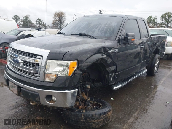 2014 Ford F-150 XL with VIN 1FTFX1EF9EFA08353, listed as a IAAI auction lot 41064612 with 140,025 mi miles. Bid and sale history available at carsss.com. Image 2.